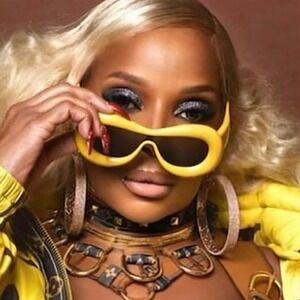 Women Sunglasses Fashion Celebrity Style Yellow Frame Thick Frame Outdoor Party‎